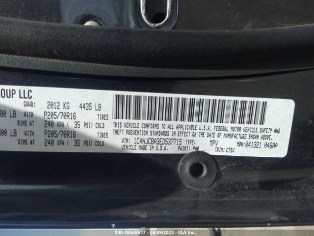 1C4NJCBA3ED537715 Jeep Compass Sport