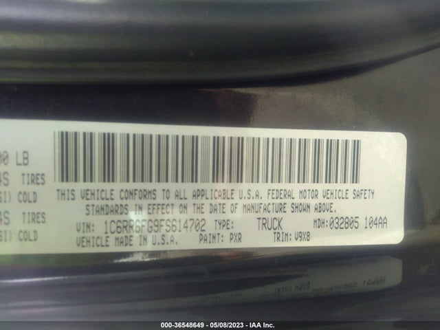 1C6RR6FG9FS614702 RAM 1500 Express