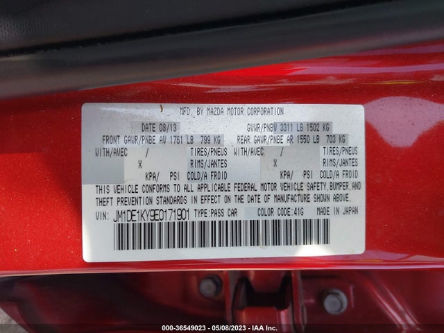 Mazda Mazda2 Sport 2014 JM1DE1KY9E0171901 Image 9