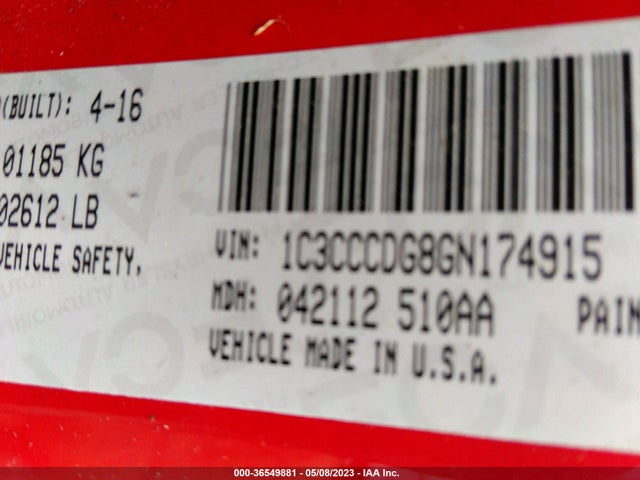 Chrysler 200 S 2016 1C3CCCDG8GN174915 Image 9