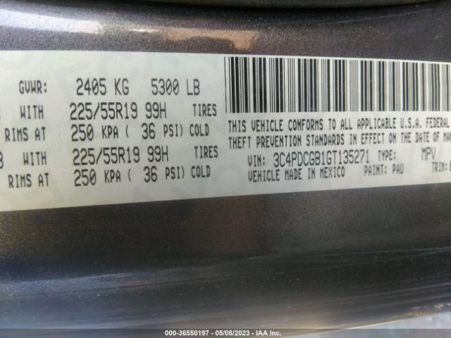 3C4PDCGB1GT135271 Dodge Journey Crossroad