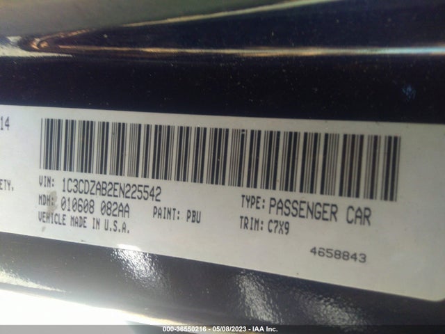 Dodge AVENGER SE 2014 1C3CDZAB2EN225542 Image 10