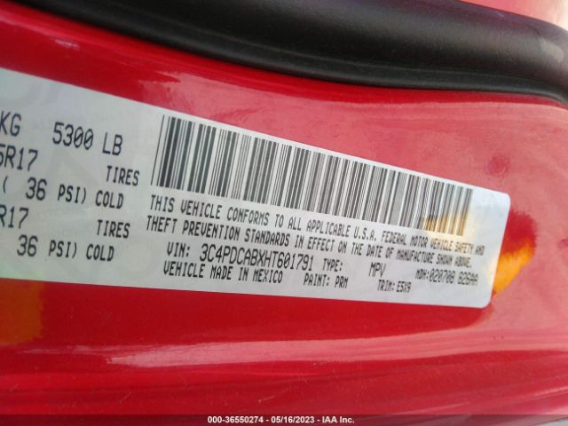 3C4PDCABXHT601791 Dodge JOURNEY SE