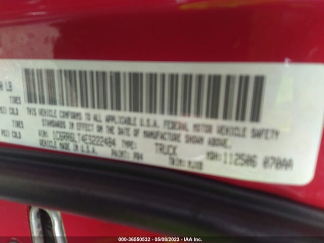 1C6RR6LT4ES222484 RAM 1500 Lone Star