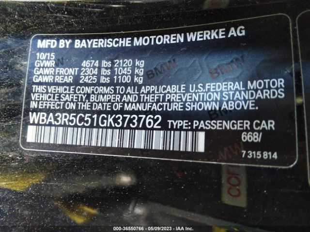 WBA3R5C51GK373762 BMW 4 Series 435i Xdrive