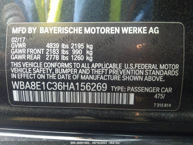 BMW 330e Iperformance 2017 WBA8E1C36HA156269 Image 9