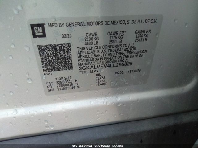 3GKALVEV4LL255825 GMC Terrain Slt
