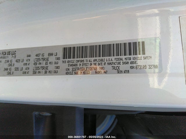 RAM Promaster Cargo Van 2018 3C6TRVDGXJE160748 Image 10