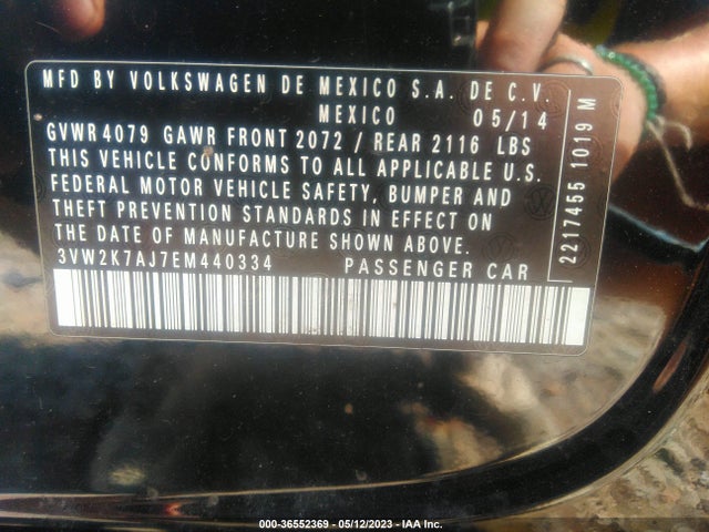 3VW2K7AJ7EM440334 Volkswagen Jetta Sedan S