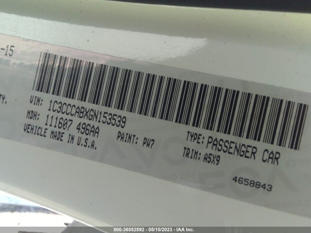 1C3CCCABXGN153539 Chrysler 200 Limited