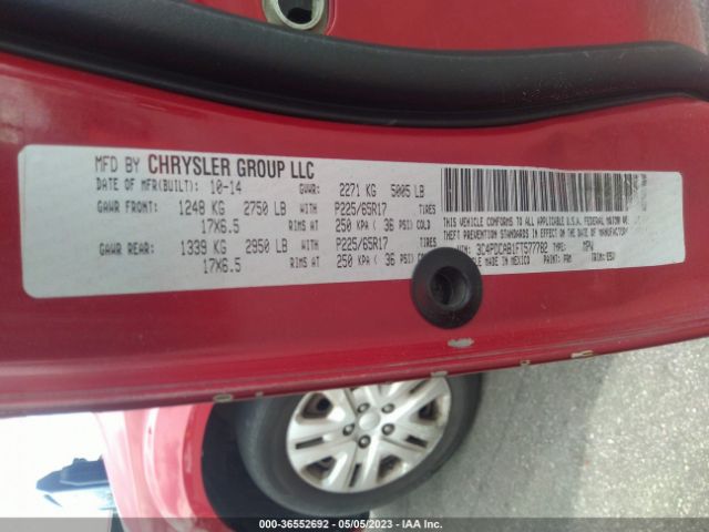 3C4PDCAB1FT577782 Dodge JOURNEY SE