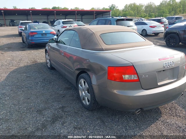 2004 AUDI A4 3.0L VIN: WAUDT48H44K009916