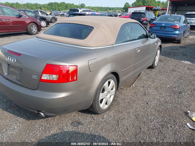2004 AUDI A4 3.0L VIN: WAUDT48H44K009916