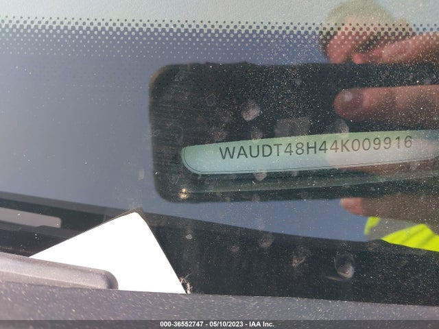 2004 AUDI A4 3.0L VIN: WAUDT48H44K009916