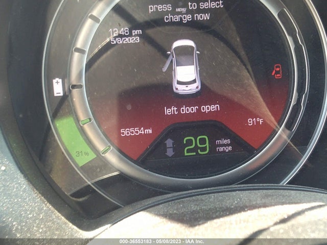 2013 FIAT 500E BATTERY ELECTRIC VIN: 3C3CFFGE1DT750696