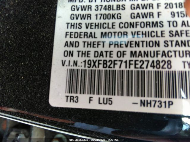 19XFB2F71FE274828 Honda Civic Sedan Se