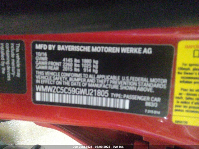 WMWZC5C59GWU21805 Mini Cooper Countryman S