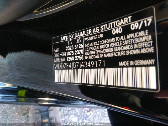 Mercedes-Benz E-class E 300 2018 WDDZF4JB7JA349171 Image 10