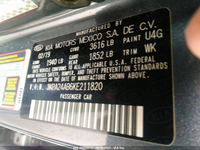 KIA RIO S 2019 3KPA24AB6KE211820 Image 10