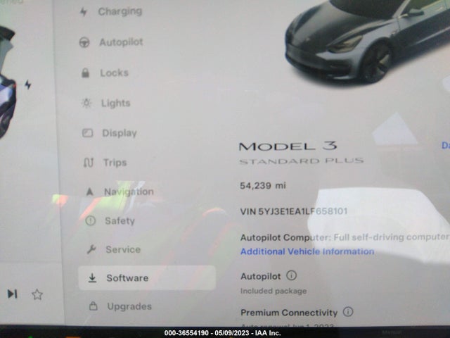 Tesla Model 3 Standard Range 2020 5YJ3E1EA1LF658101 Image 7