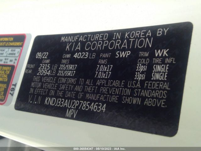 KNDJ33AU2P7854634 KIA SOUL EX