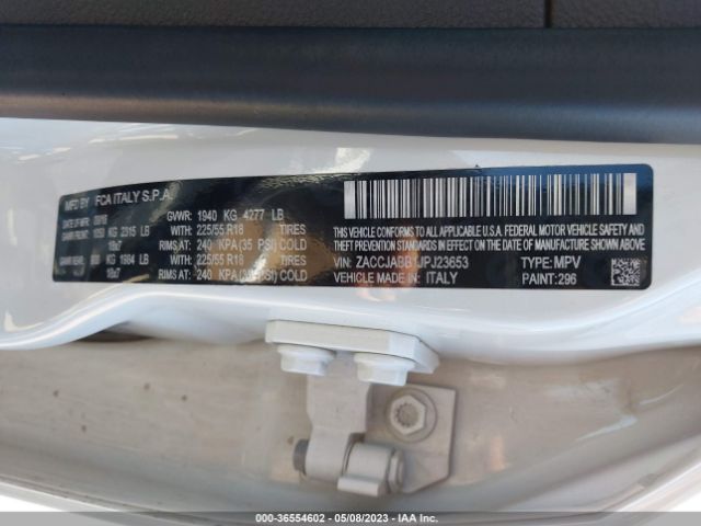 ZACCJABB1JPJ23653 Jeep Renegade Latitude