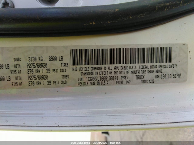 RAM 1500 Lone Star 2016 1C6RR7LT6GS139101 Image 9