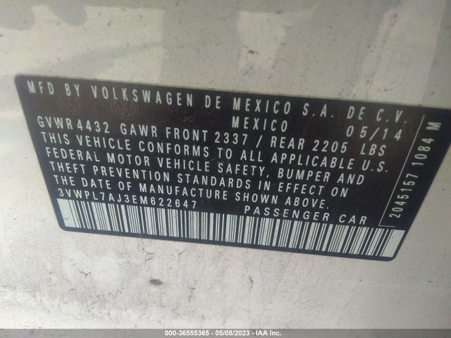 3VWPL7AJ3EM622647 Volkswagen Jetta Sportwagen Tdi W/sunroof & Nav