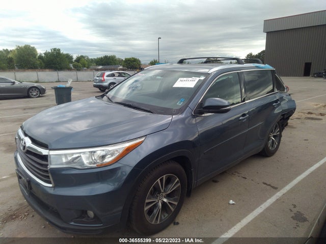 Toyota Highlander Xle 2016 5TDJKRFH9GS327472 Image 2