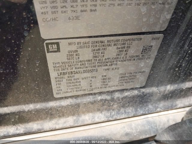 LRBFXBSAXLD085318 Buick Envision Preferred
