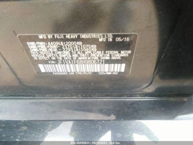 JF1VA1F68H9806721 Subaru Wrx Premium