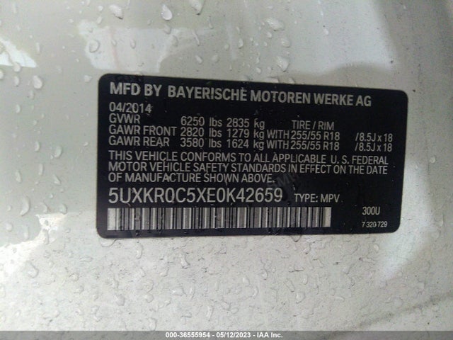 5UXKR0C5XE0K42659 BMW X5 Xdrive35i