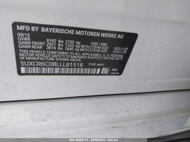 BMW X5 Xdrive40i 2020 аукцион фото