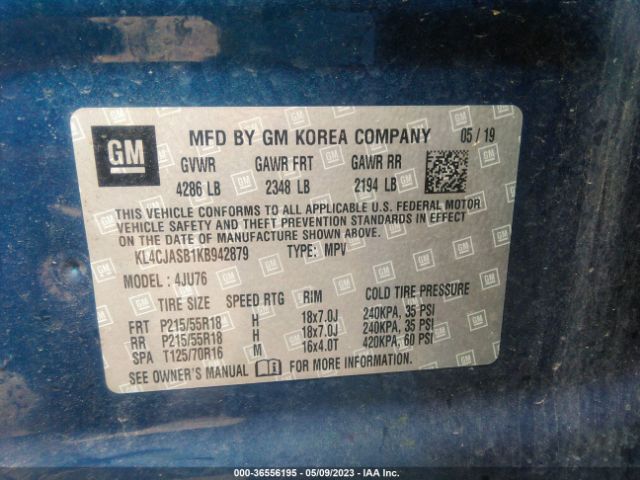KL4CJASB1KB942879 Buick Encore Preferred