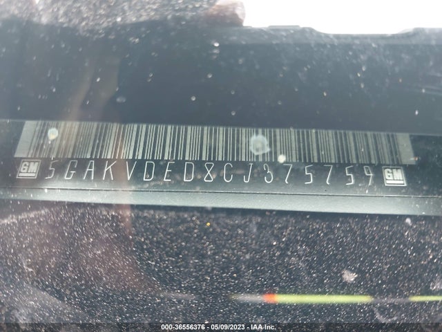 2012 BUICK ENCLAVE PREMIUM VIN: 5GAKVDED8CJ375759