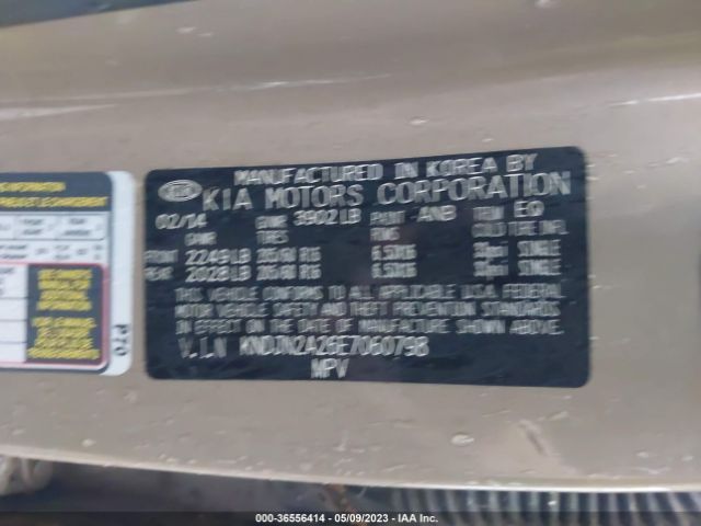 KNDJN2A26E7060798 KIA Soul Base