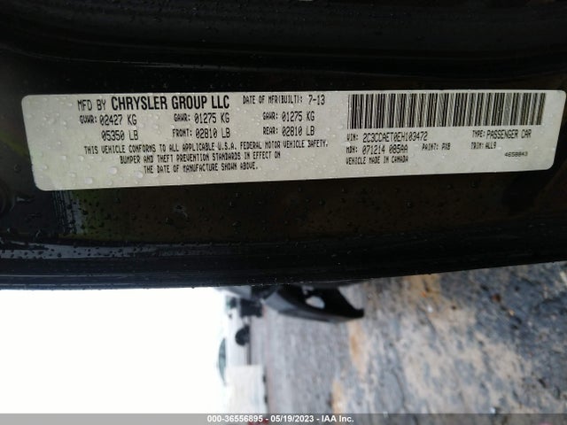 2C3CCAET0EH103472 Chrysler 300 300c
