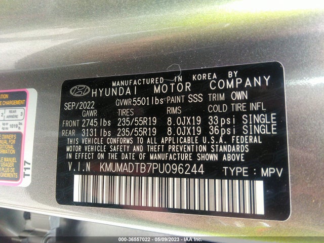 KMUMADTB7PU096244 Genesis Gv70 2.5t Awd