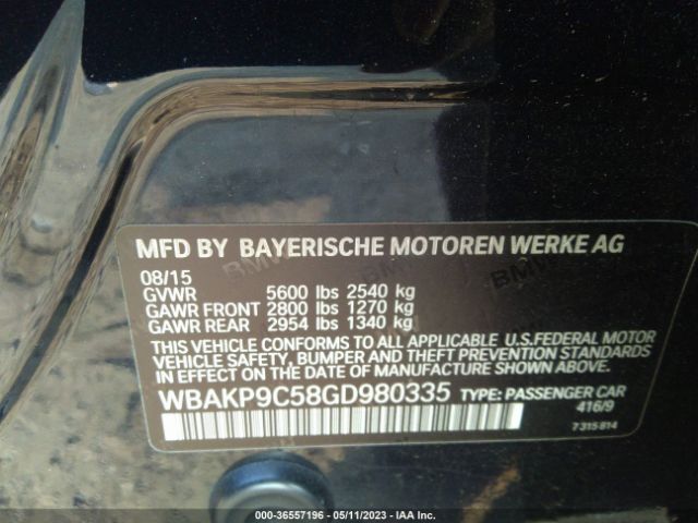 WBAKP9C58GD980335 BMW 5 Series 550i Xdrive