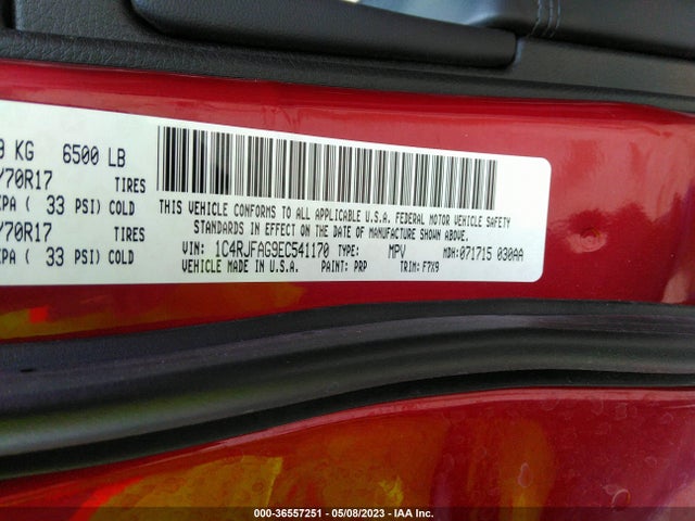 1C4RJFAG9EC541170 Jeep Grand Cherokee Laredo