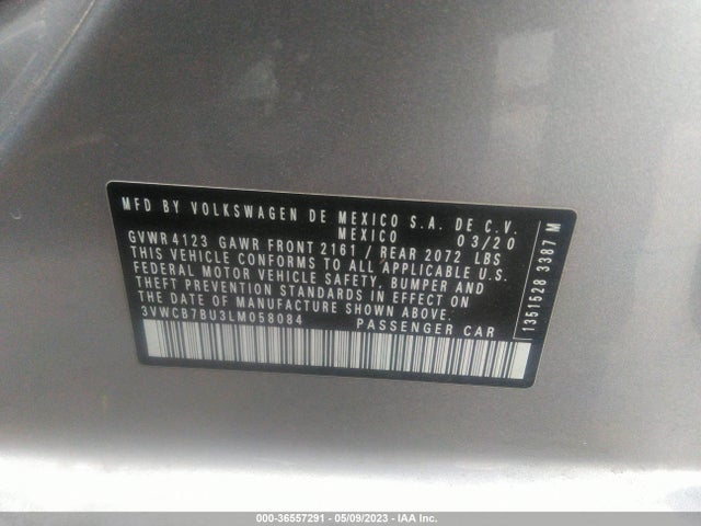 3VWCB7BU3LM058084 Volkswagen Jetta S/se/r-line