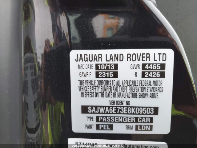 2014 Jaguar F-TYPE, VIN: SAJWA6E73E8K09503
