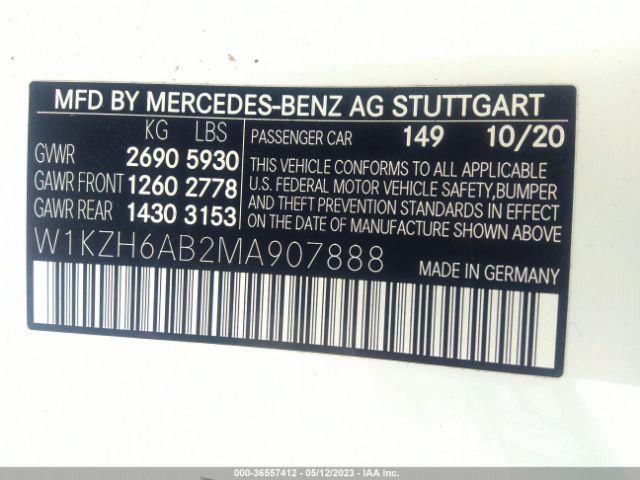 W1KZH6AB2MA907888 Mercedes-Benz E-class E 450