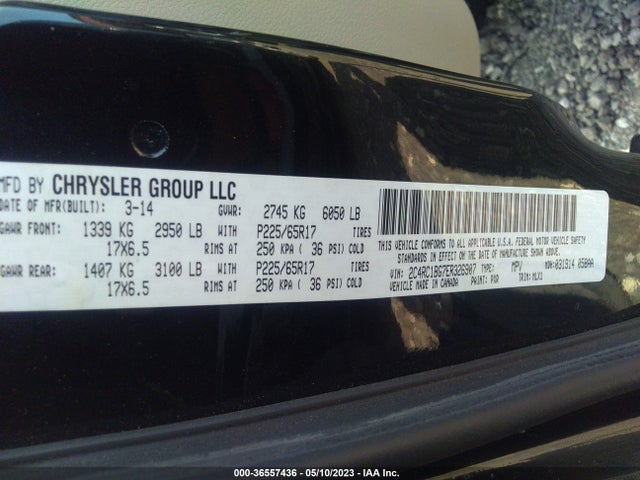 2C4RC1BG7ER326907 Chrysler Town & Country Touring