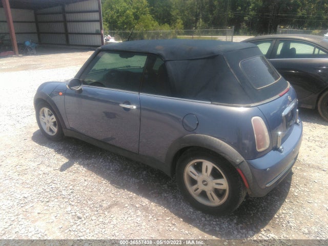 2005 MINI COOPER CONVERTIBLE VIN: WMWRF33435TG10163