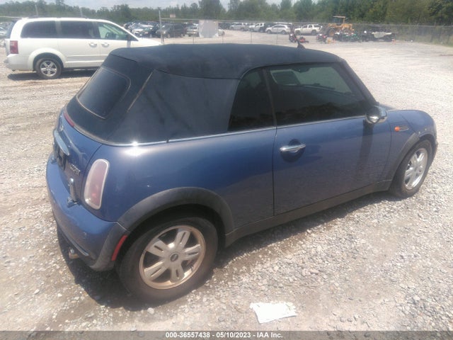 2005 MINI COOPER CONVERTIBLE VIN: WMWRF33435TG10163