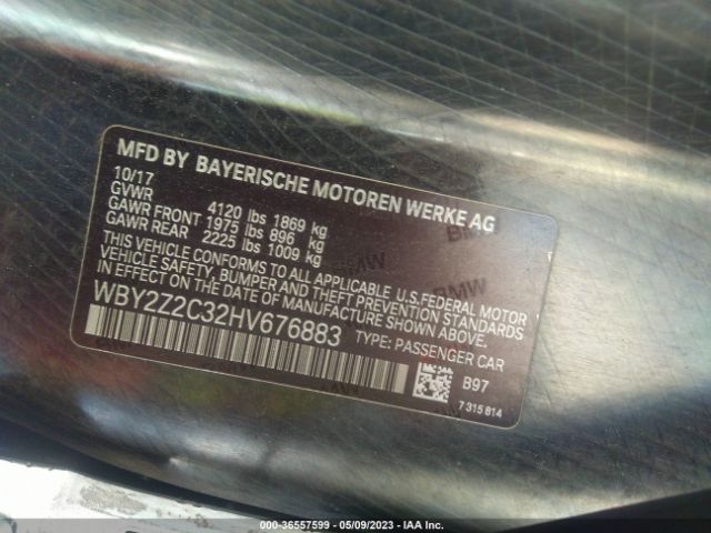 WBY2Z2C32HV676883 BMW I8