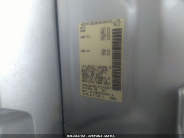 1N4AA6AP8HC457607 Nissan MAXIMA SL