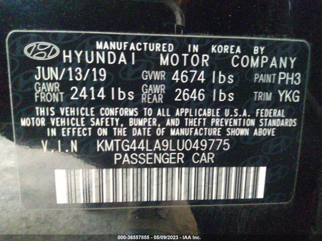 2020 Genesis G70, VIN: KMTG44LA9LU049775