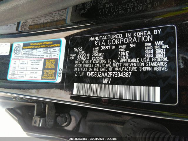 KNDEU2AA2P7394387 KIA SELTOS S